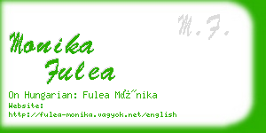 monika fulea business card